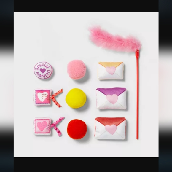 NWT Valentines Gift 10 piece Cat Toy Set - Boots & Barkley™ - Picture 5 of 8